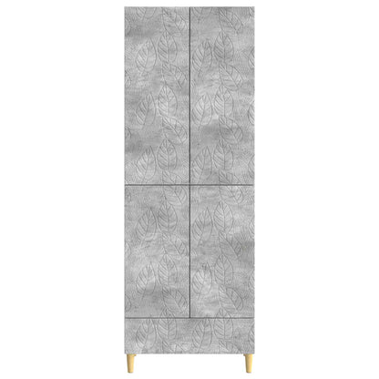 Cabinet Set 2 pcs Concrete Grey Engineered Wood