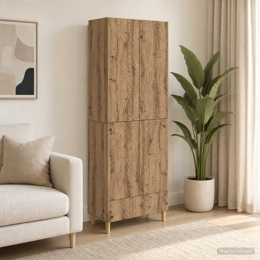 Cabinet Set 2 pcs Artisan Oak Engineered Wood