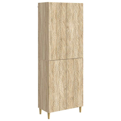 Cabinet Set 2 pcs Sonoma Oak Engineered Wood