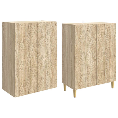 Cabinet Set 2 pcs Sonoma Oak Engineered Wood