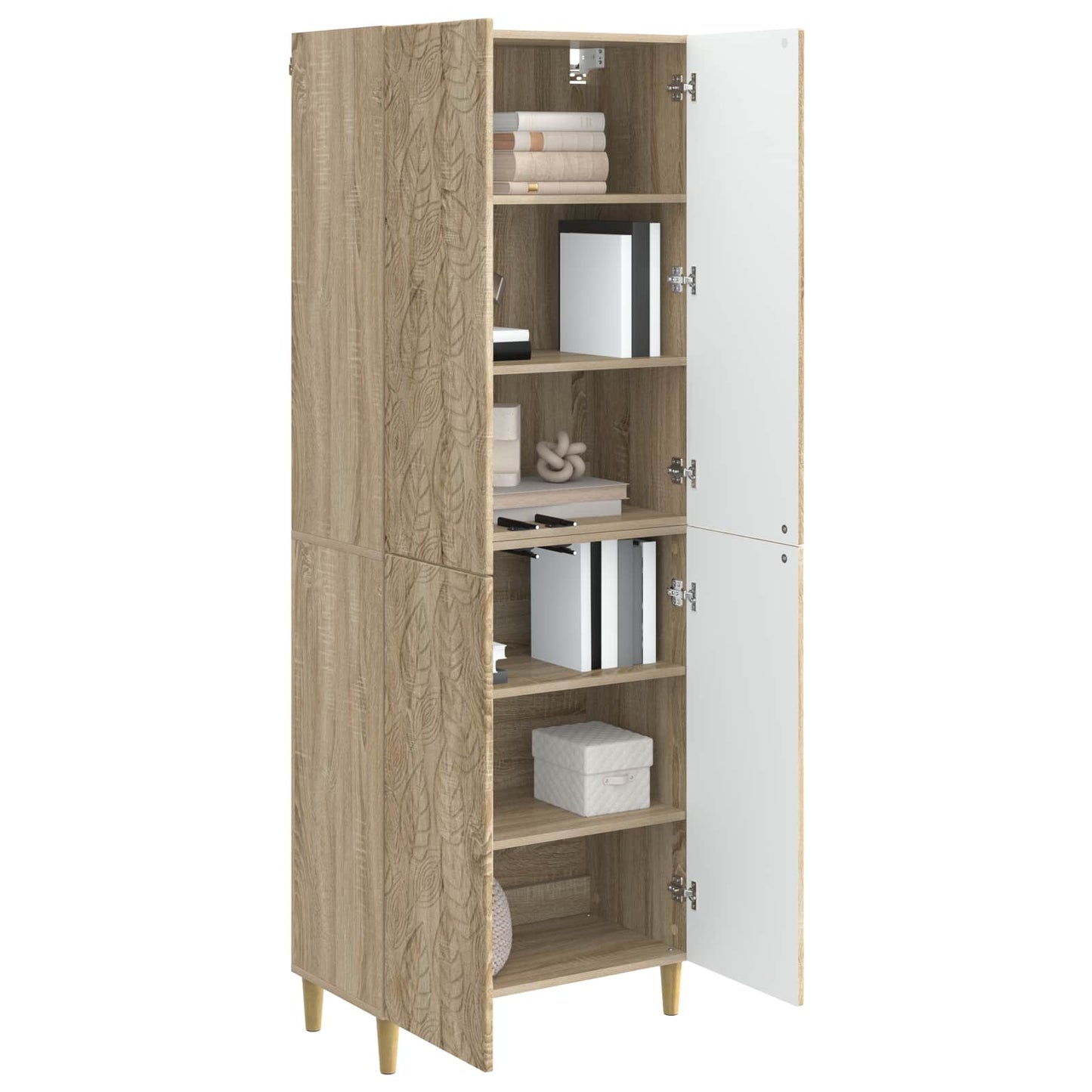 Cabinet Set 2 pcs Sonoma Oak Engineered Wood
