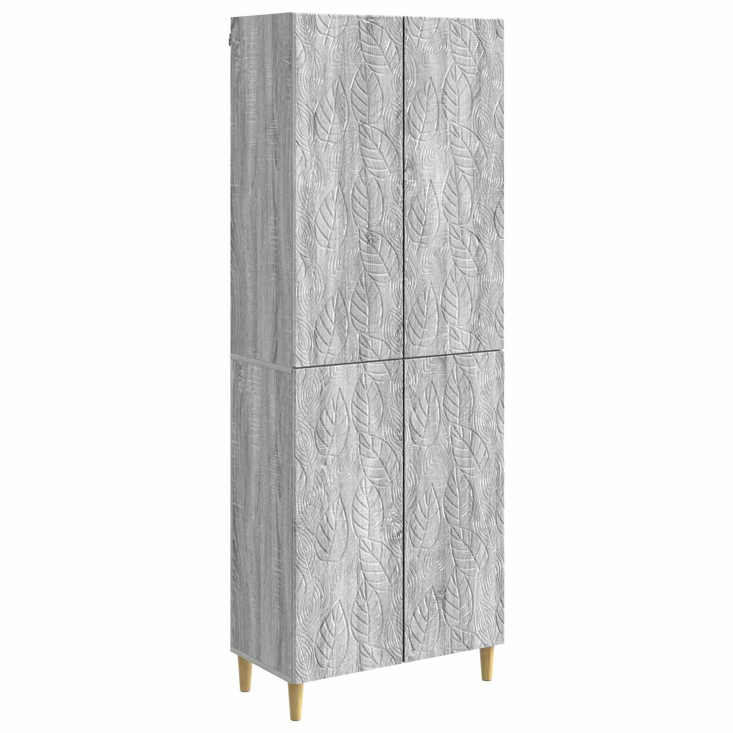 Cabinet Set 2 pcs Grey Sonoma Engineered Wood