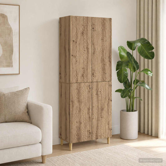Cabinet Set 2 pcs Artisan Oak Engineered Wood
