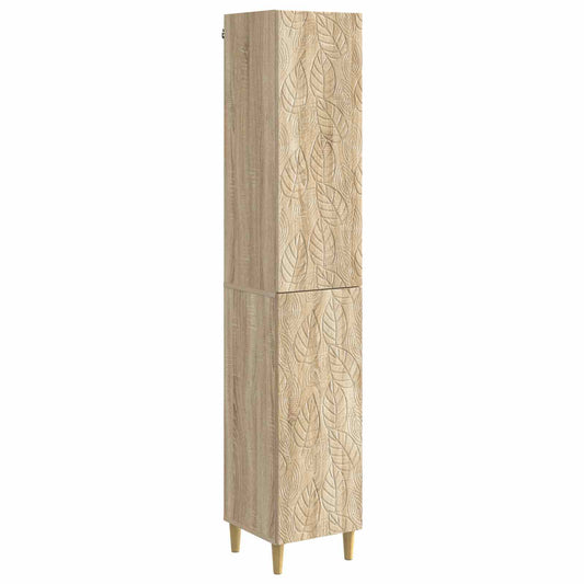 Cabinet Set 2 pcs Sonoma Oak Engineered Wood