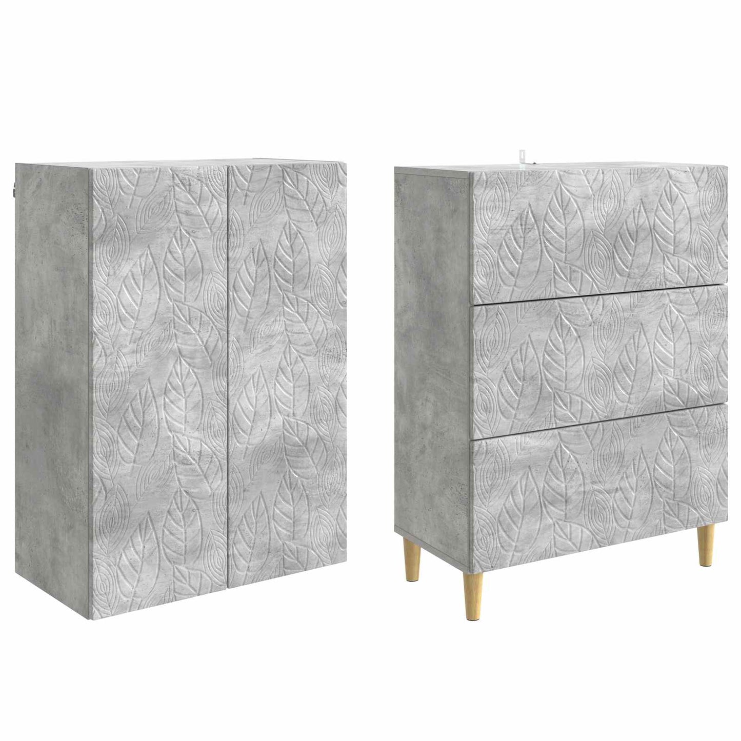 Cabinet Set 2 pcs 66 x 34.5 x 90 cm Engineered Wood