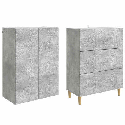 Cabinet Set 2 pcs 66 x 34.5 x 90 cm Engineered Wood