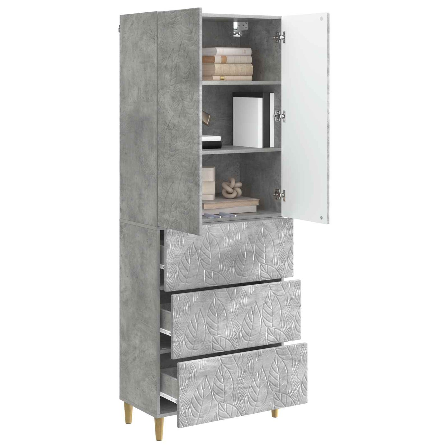 Cabinet Set 2 pcs 66 x 34.5 x 90 cm Engineered Wood