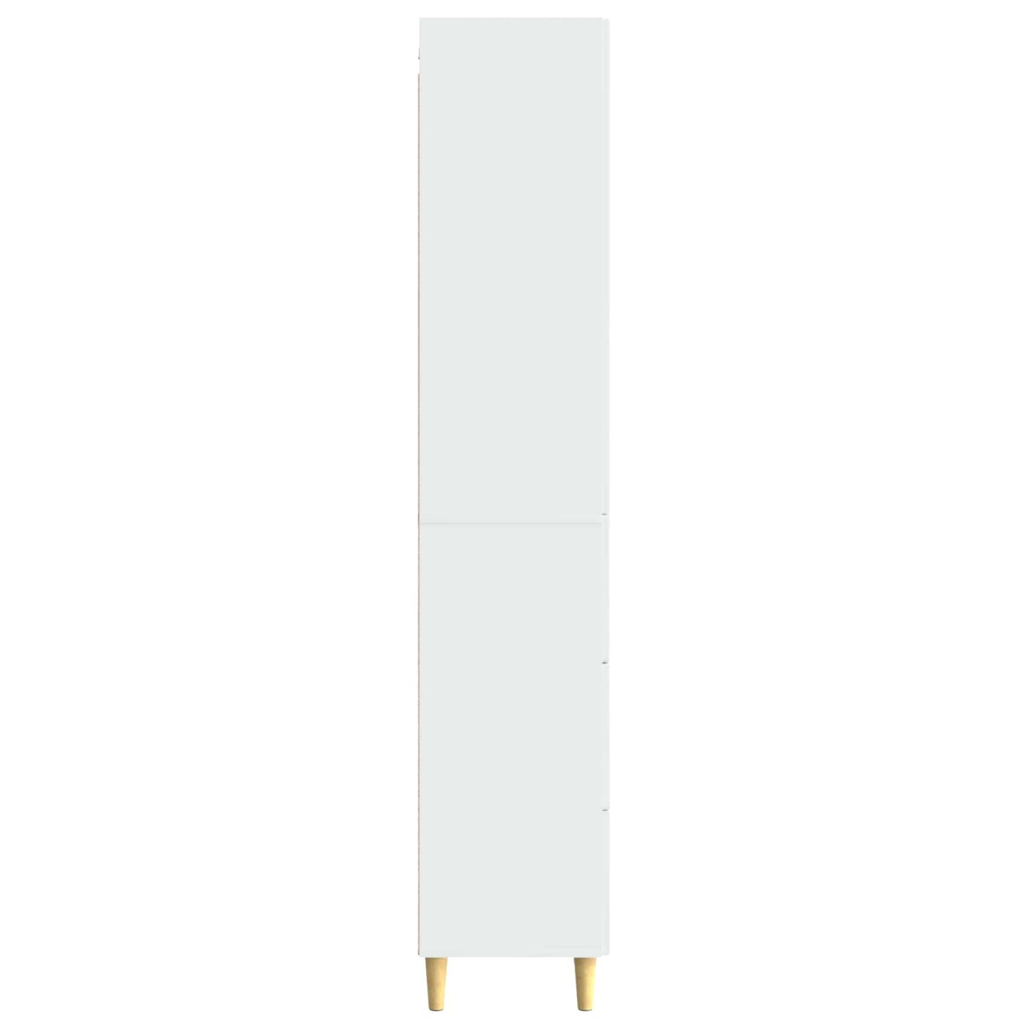 Cabinet Set 2 pcs High Gloss White 66 x 34.5 x 90 cm