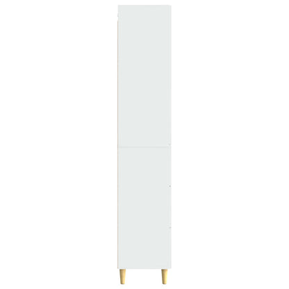 Cabinet Set 2 pcs High Gloss White 66 x 34.5 x 90 cm