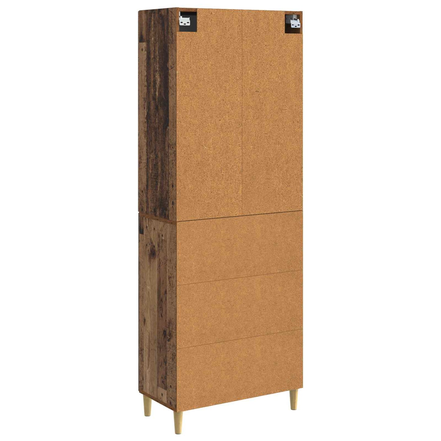 Cabinet Set 2 pcs 66 x 34.5 x 90 cm Engineered Wood Old Wood