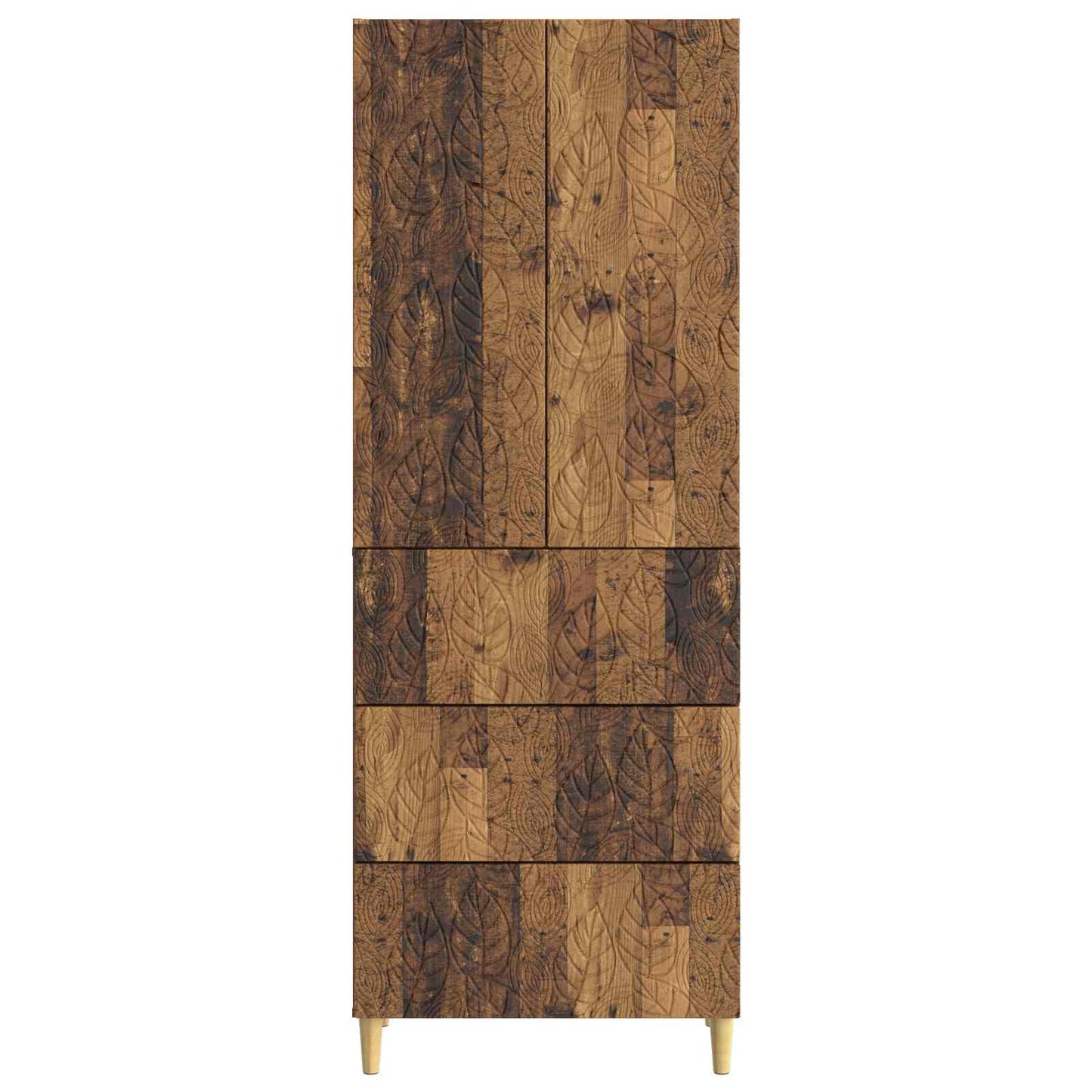 Cabinet Set 2 pcs 66 x 34.5 x 90 cm Engineered Wood Old Wood