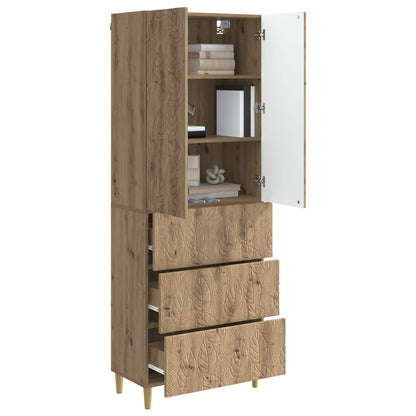 Cabinet Set 2 pcs Artisan Oak 66 x 34.5 x 90 cm Engineered Wood