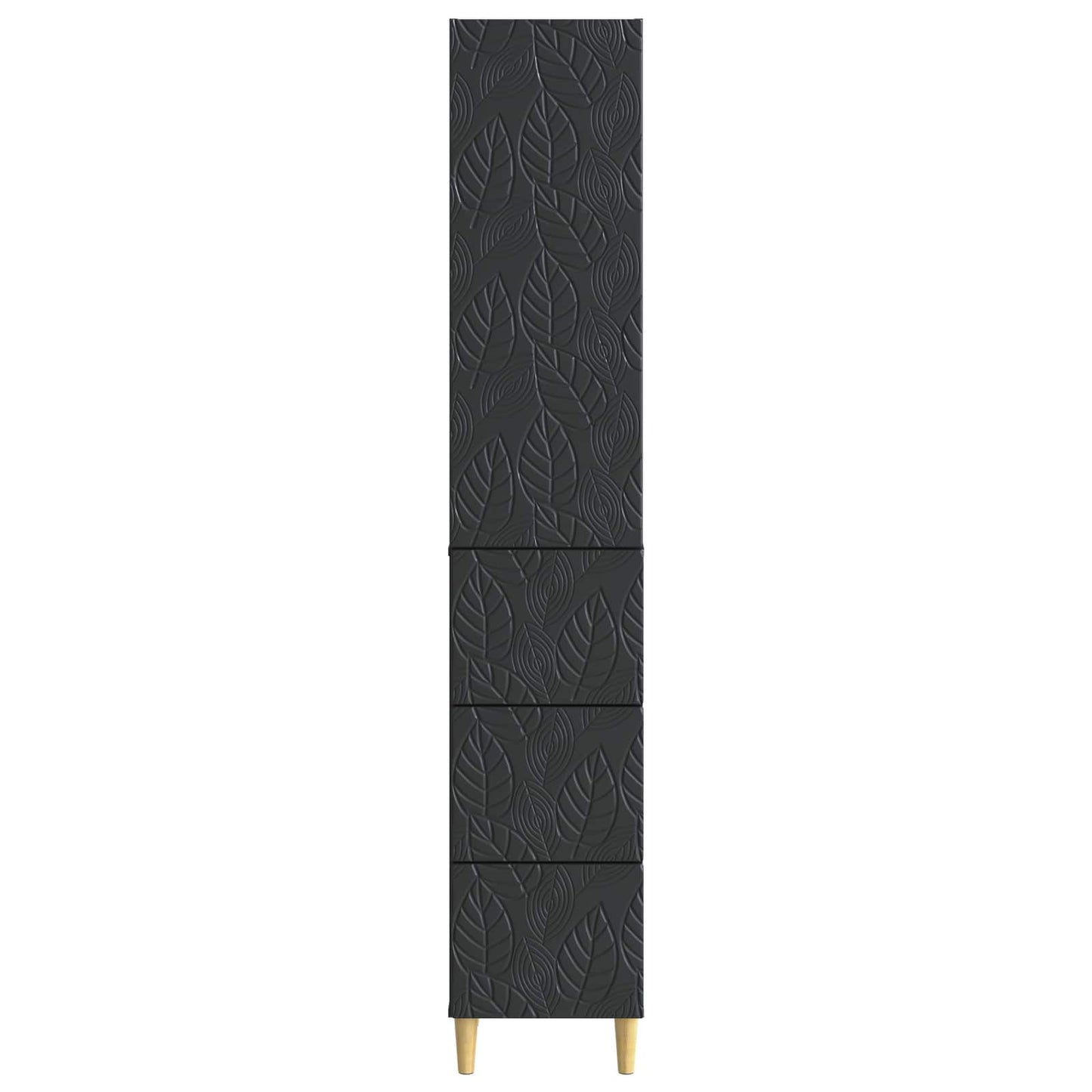 Cabinet Set 2 pcs 33 x 34.5 x 90 cm Engineered Wood Black