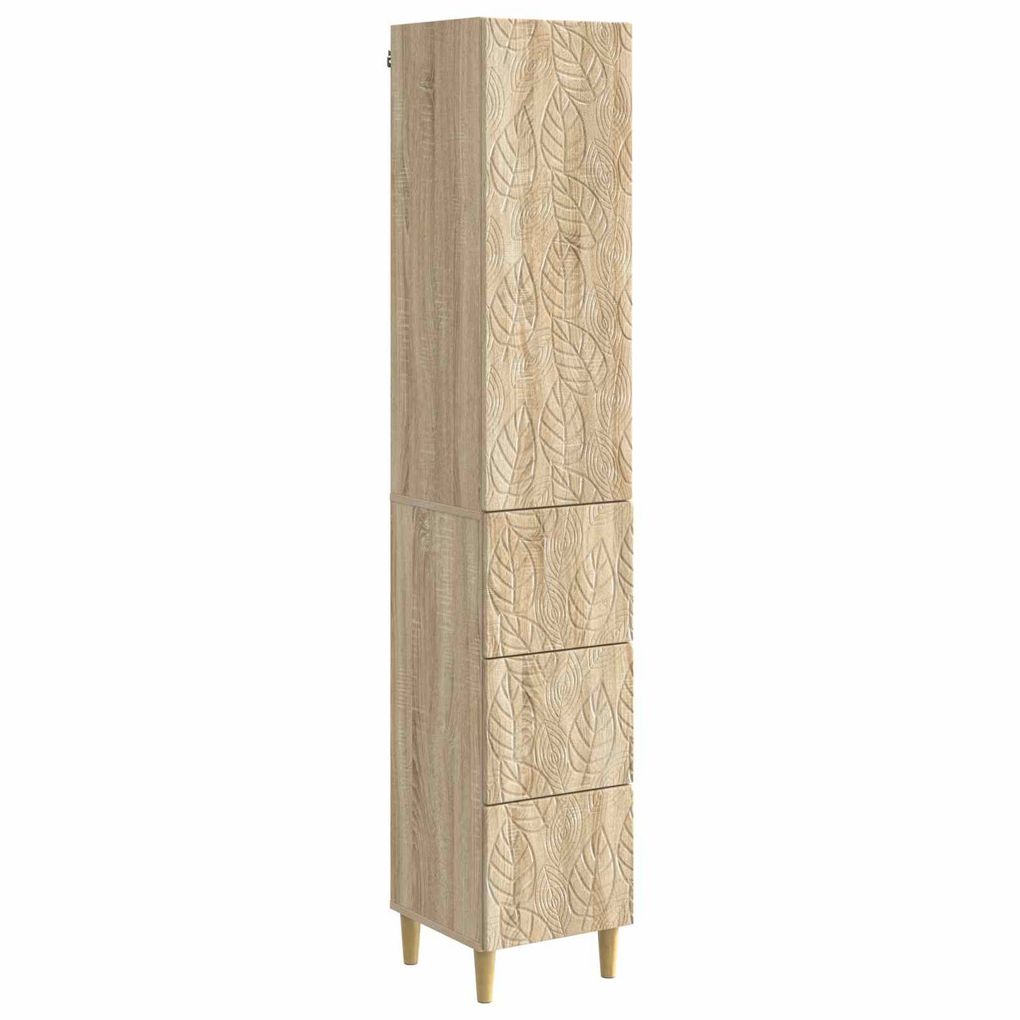 Cabinet Set 2 pcs 33 x 34.5 x 90 cm Engineered Wood Sonoma Oak