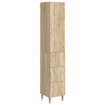 Cabinet Set 2 pcs 33 x 34.5 x 90 cm Engineered Wood Sonoma Oak