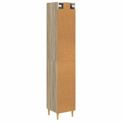Cabinet Set 2 pcs 33 x 34.5 x 90 cm Engineered Wood Sonoma Oak