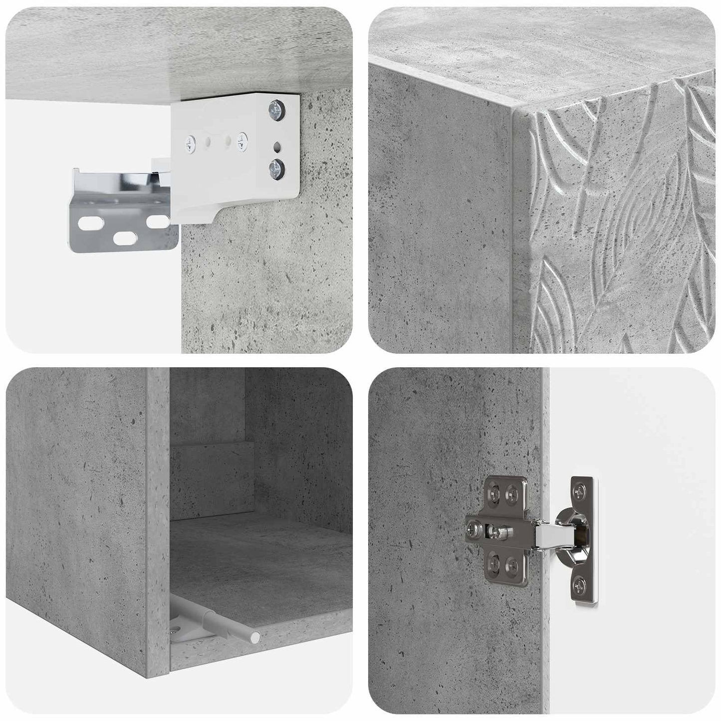 Cabinet Set 2 pcs 33 x 34.5 x 90 cm Engineered Wood