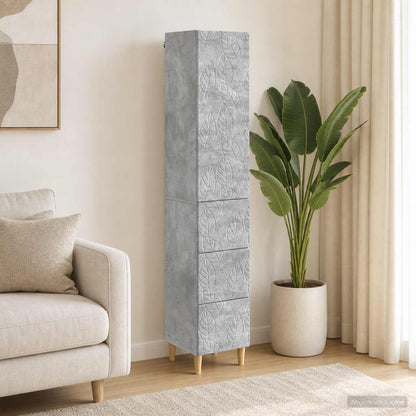 Cabinet Set 2 pcs 33 x 34.5 x 90 cm Engineered Wood