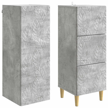 Cabinet Set 2 pcs 33 x 34.5 x 90 cm Engineered Wood