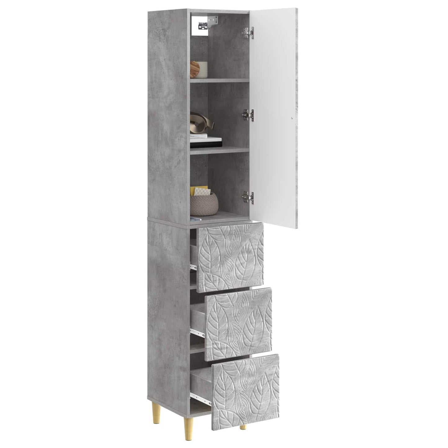 Cabinet Set 2 pcs 33 x 34.5 x 90 cm Engineered Wood