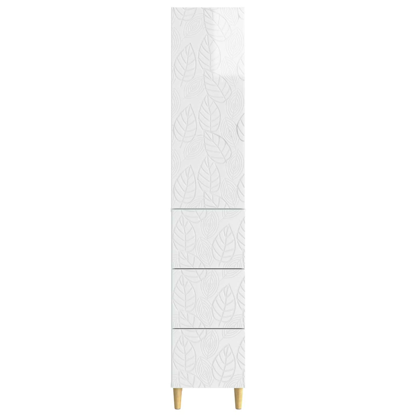 Cabinet Set 2 pcs High Gloss White 33 x 34.5 x 90 cm