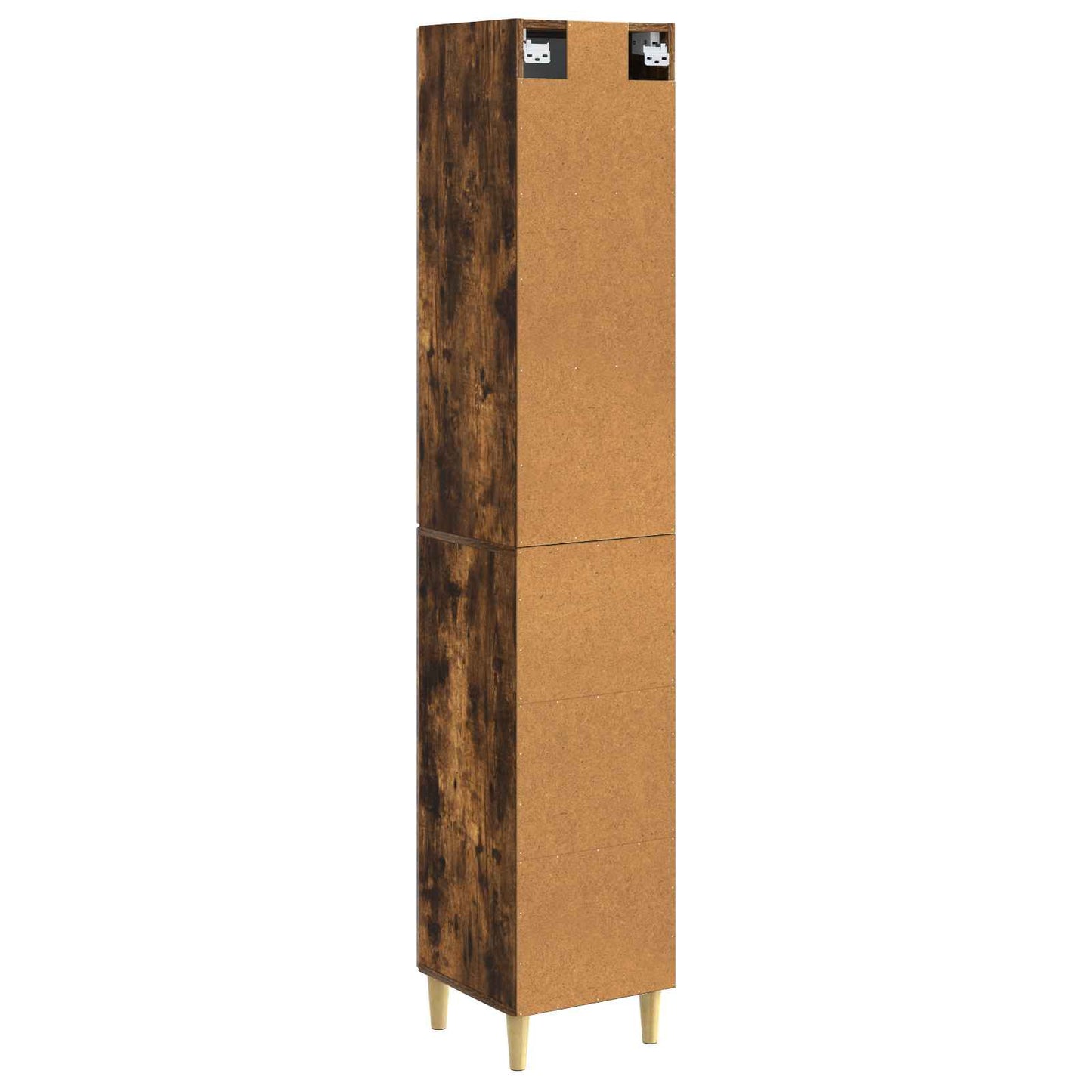 Cabinet Set 2 pcs 33 x 34.5 x 90 cm Engineered Wood Smoked Oak