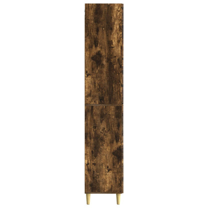 Cabinet Set 2 pcs 33 x 34.5 x 90 cm Engineered Wood Smoked Oak