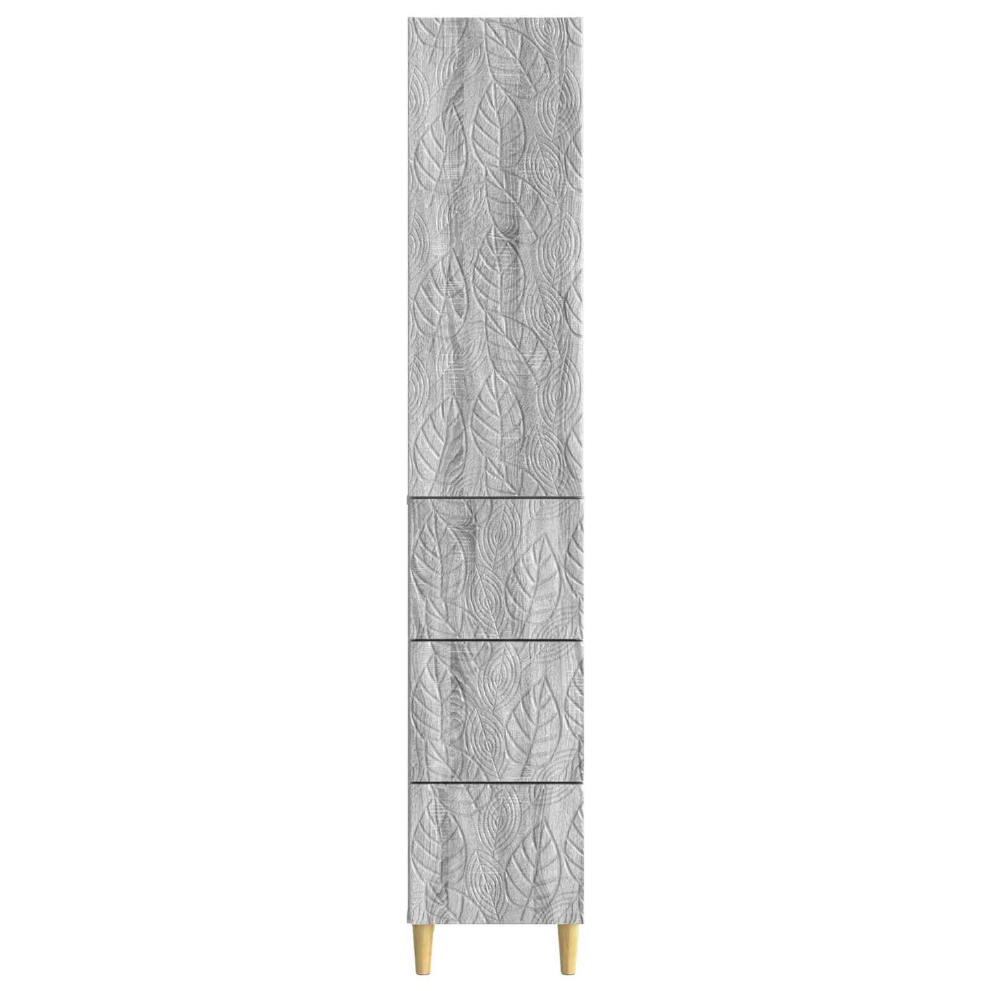 Cabinet Set 2 pcs 33 x 34.5 x 90 cm Engineered Wood Grey Sonoma