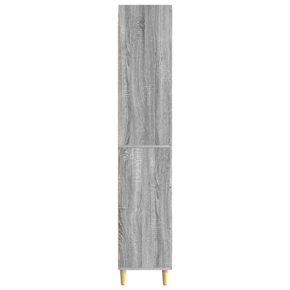 Cabinet Set 2 pcs 33 x 34.5 x 90 cm Engineered Wood Grey Sonoma