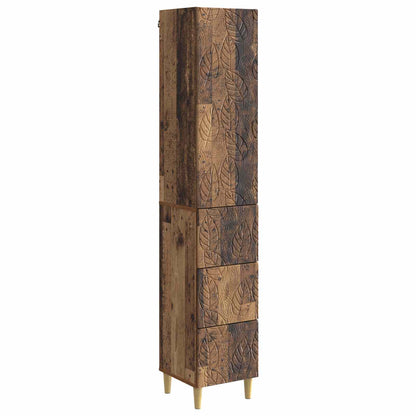 Cabinet Set 2 pcs 33 x 34.5 x 90 cm Engineered Wood Old Wood