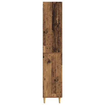 Cabinet Set 2 pcs 33 x 34.5 x 90 cm Engineered Wood Old Wood