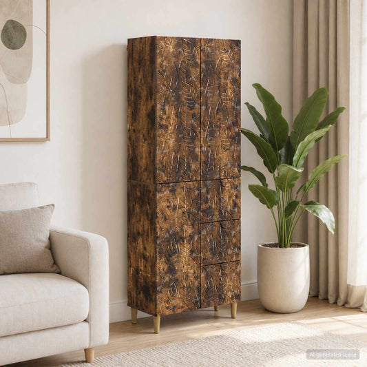 2 pcs Smoked Oak