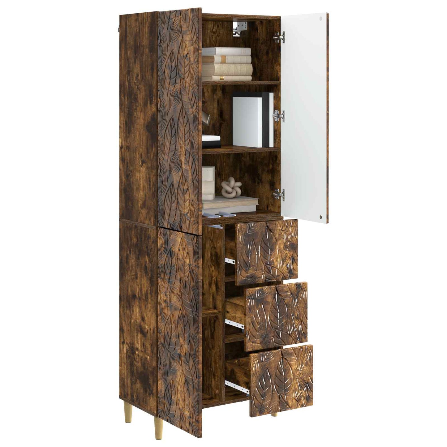 2 pcs Smoked Oak