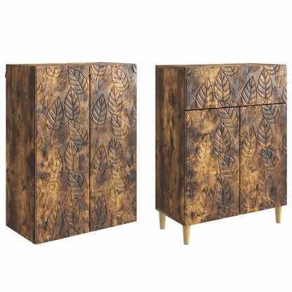 Cabinet Set 2 pcs Engineered Wood