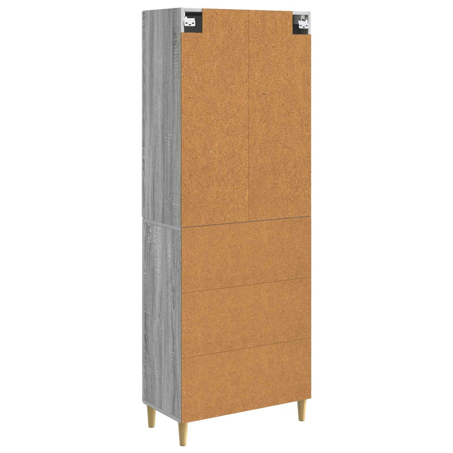 Cabinet Set 2 pcs Grey Sonoma Engineered Wood