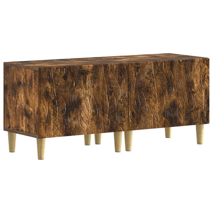 5 Piece LED TV Cabinet Smoked Oak Engineered Wood