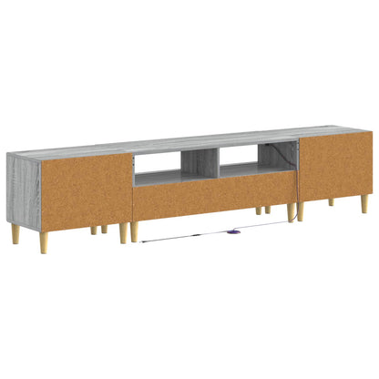 5 Piece LED TV Cabinet Grey Sonoma Engineered Wood