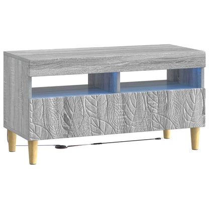 5 Piece LED TV Cabinet Grey Sonoma Engineered Wood