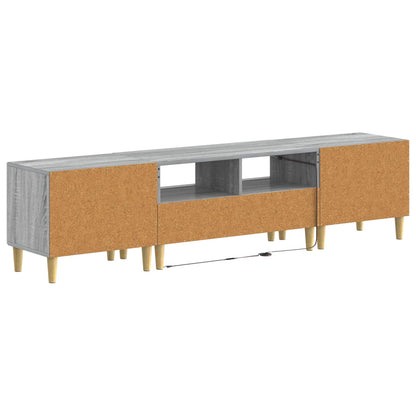 5 Piece LED TV Cabinet Grey Sonoma Engineered Wood