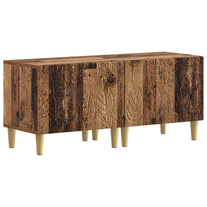 5 Piece LED TV Cabinet Old Wood Engineered Wood
