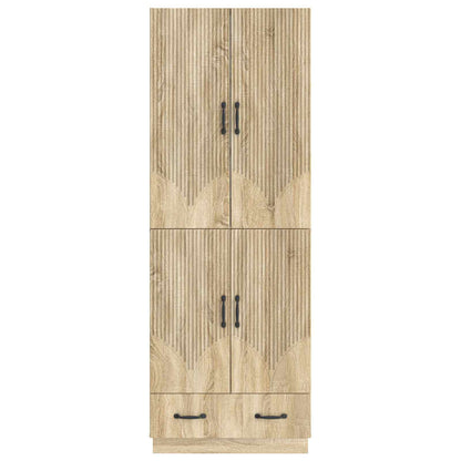 Cabinet Set 2 pcs Sonoma Oak Engineered Wood