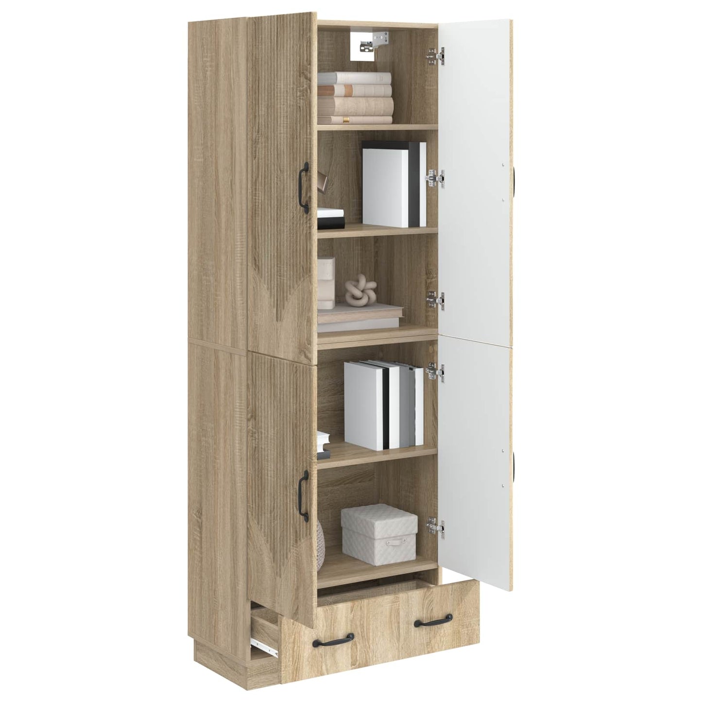 Cabinet Set 2 pcs Sonoma Oak Engineered Wood