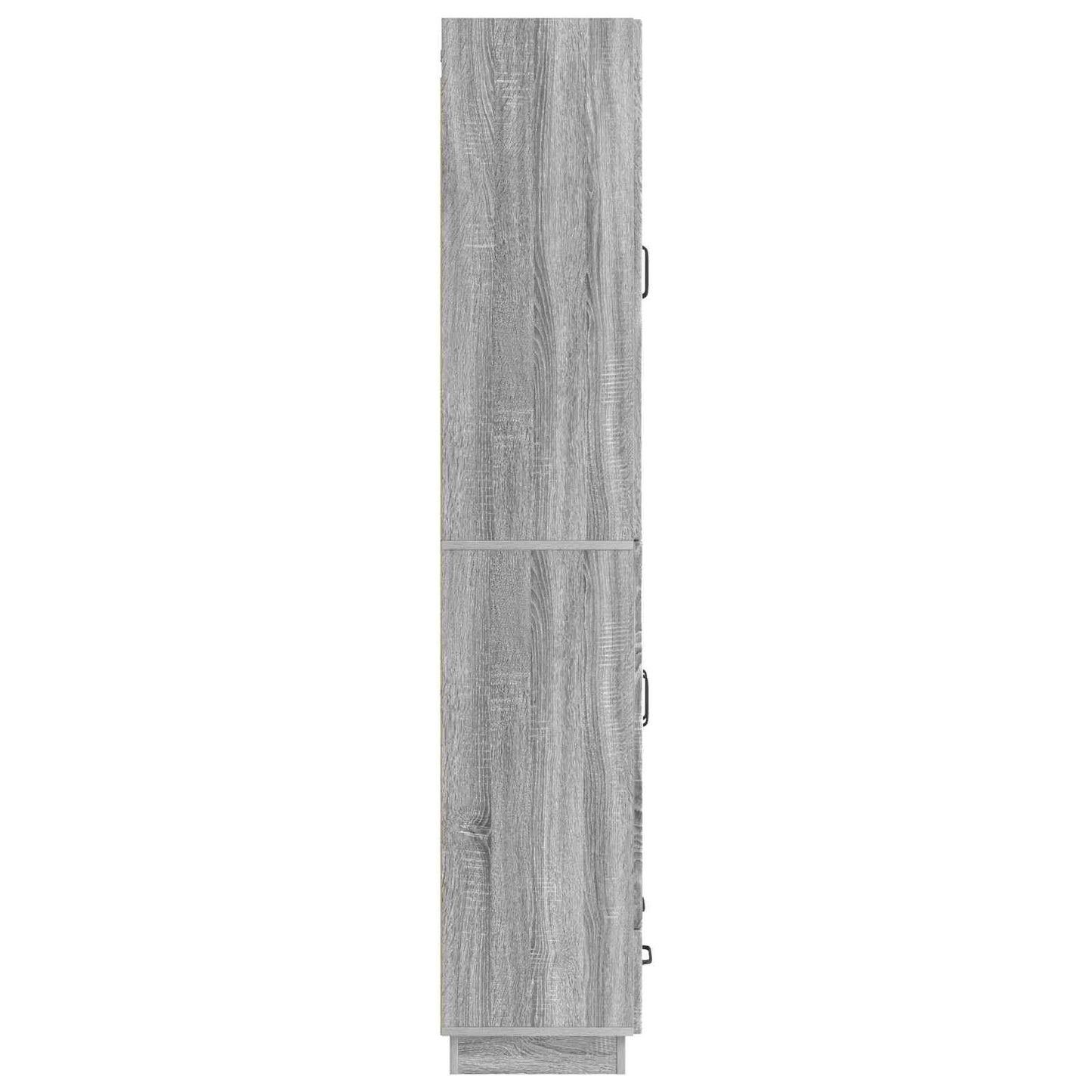 Cabinet Set 2 pcs Grey Sonoma Engineered Wood