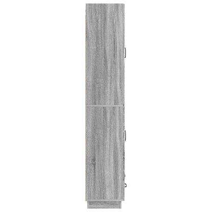 Cabinet Set 2 pcs Grey Sonoma Engineered Wood