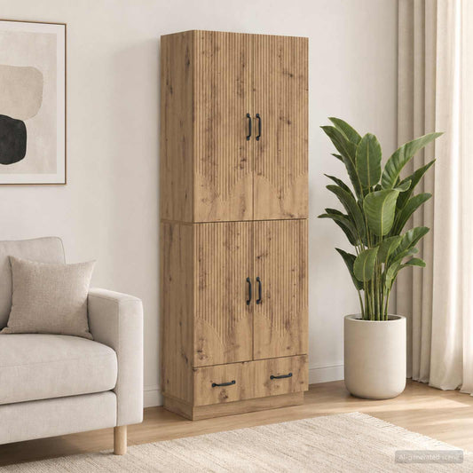Cabinet Set 2 pcs Artisan Oak Engineered Wood