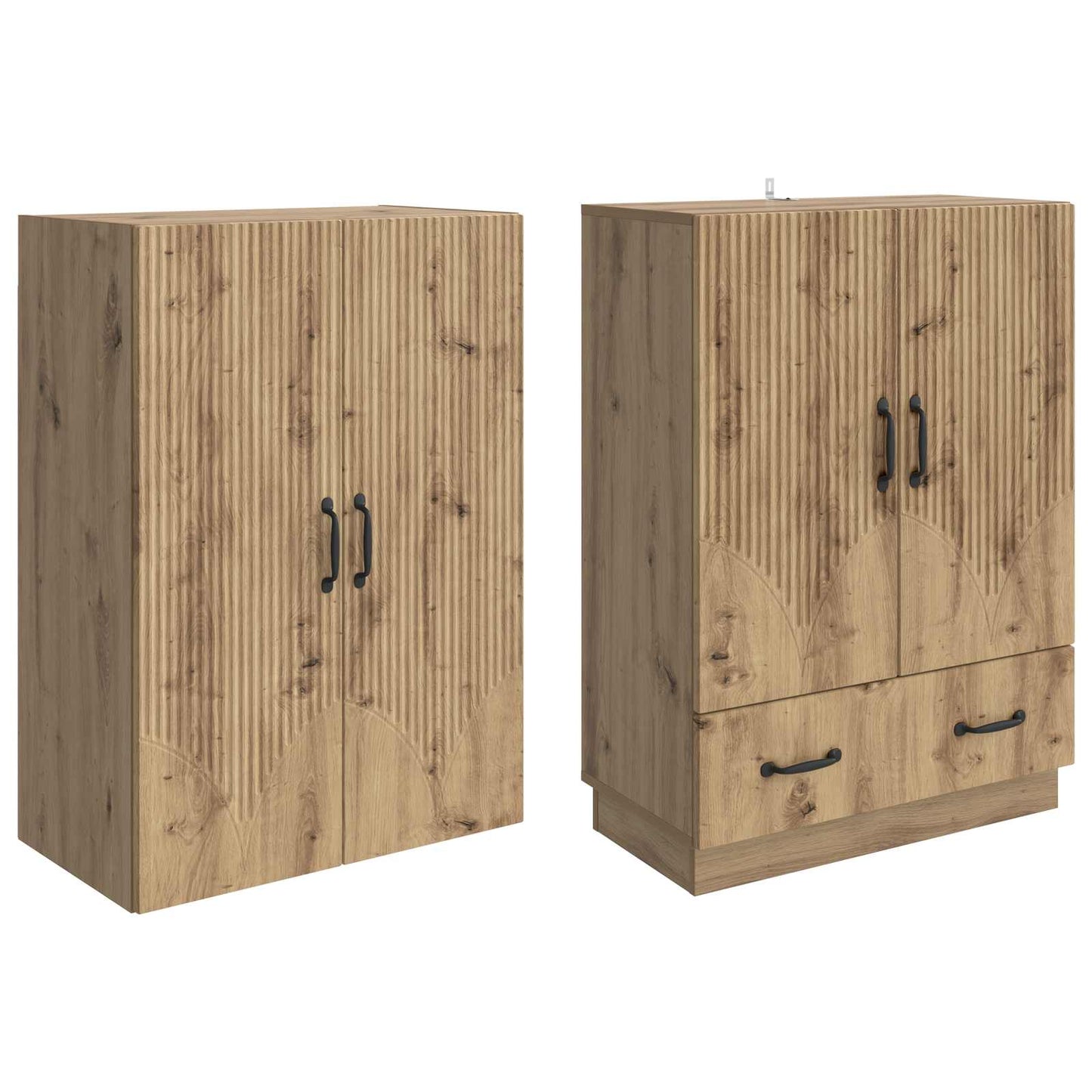 Cabinet Set 2 pcs Artisan Oak Engineered Wood