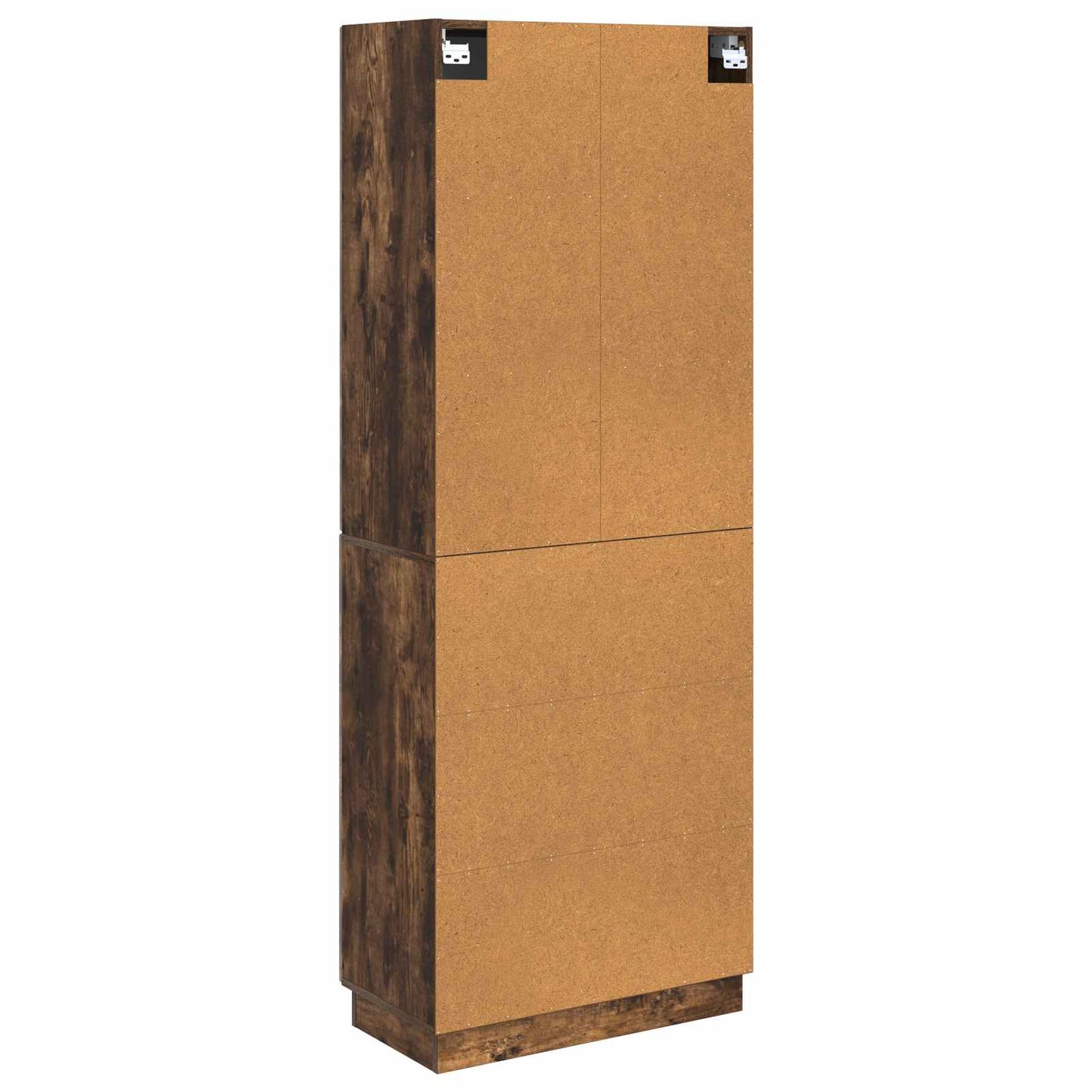 Cabinet Set 2 pcs Smoked Oak Engineered Wood