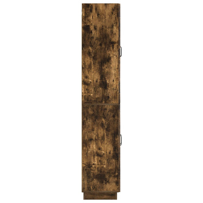 Cabinet Set 2 pcs Smoked Oak Engineered Wood