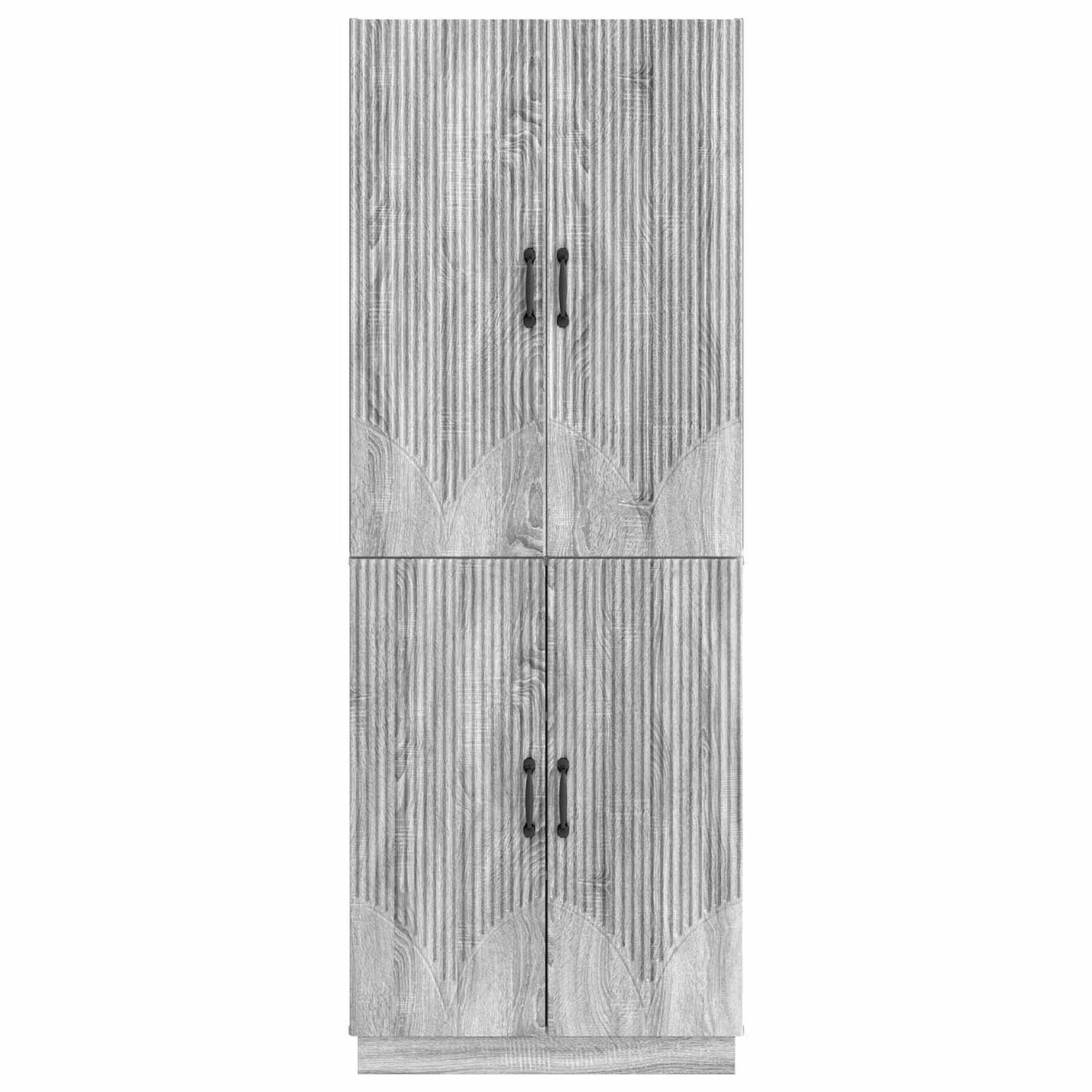Cabinet Set 2 pcs Grey Sonoma Engineered Wood