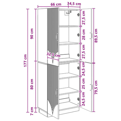 Cabinet Set 2 pcs Grey Sonoma Engineered Wood